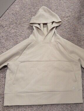Cream Hoodie Sweatshirt - Minimal Pullover